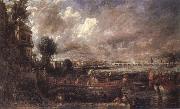 John Constable The Opening of Waterloo Bridge oil painting artist